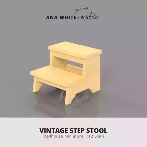 VINTAGE STEP STOOL STEP STOOL FOR DOLLHOUSES