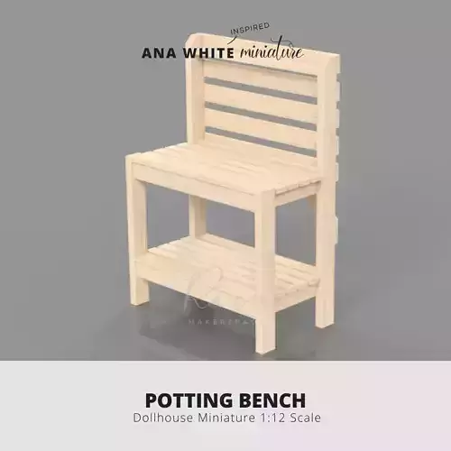 POTTING BENCH 1 12 MINIATURE MODEL