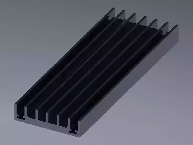 Aluminum Extruded Heat Sink MOD AL-01hs