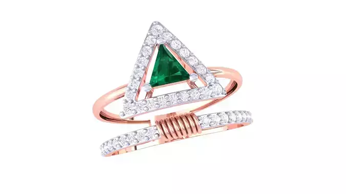 Women Wedding Engagement Ring 3dm STL OBJ FBX Renders Details