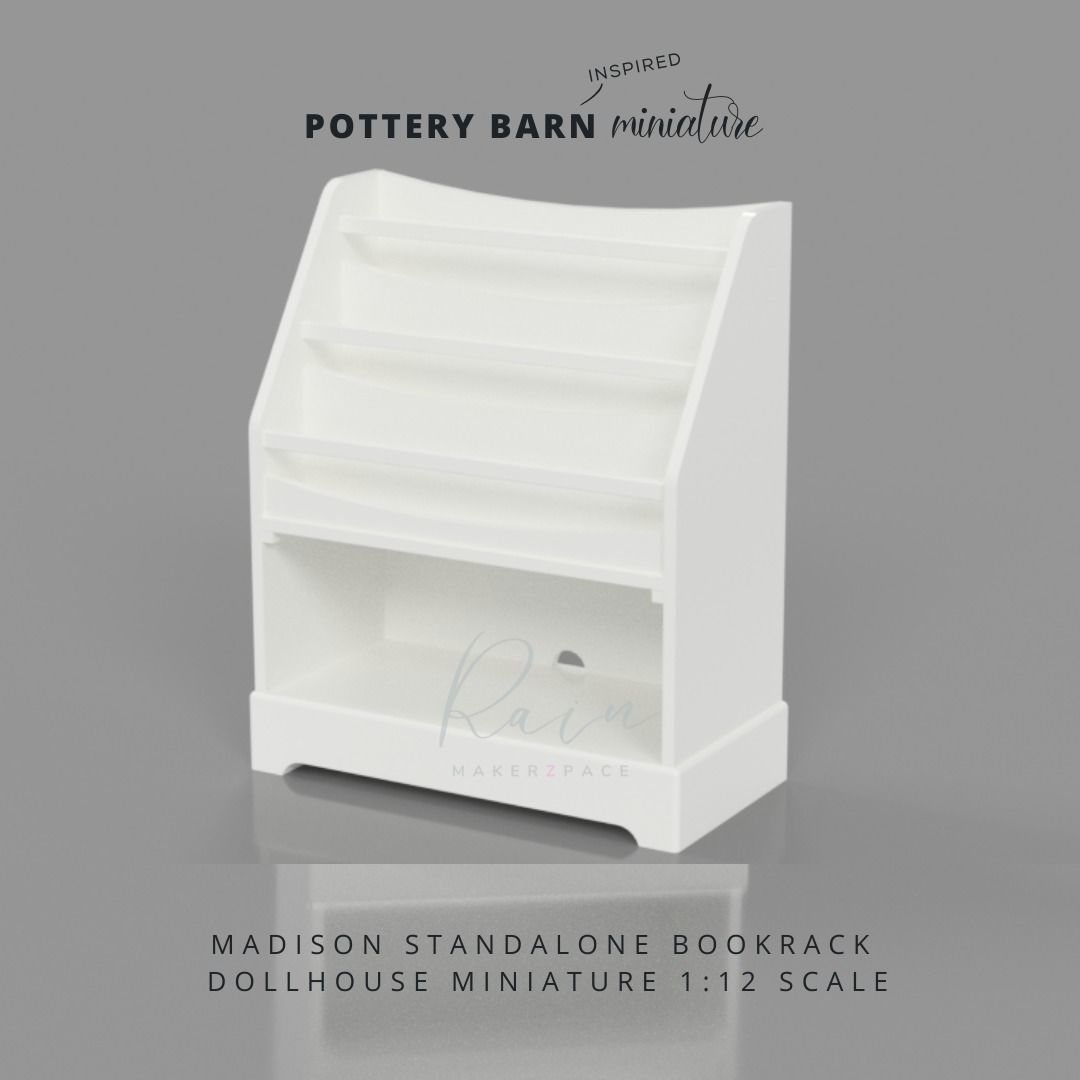MINIATURE BOOKRACK MADISON STANDALONE BOOKRACK 3D print model_5