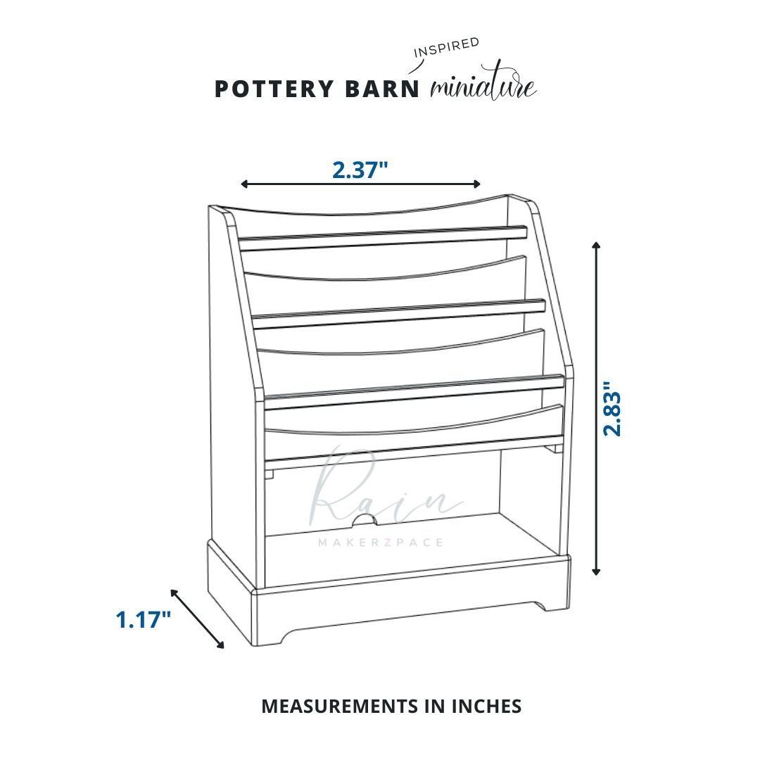 MINIATURE BOOKRACK MADISON STANDALONE BOOKRACK 3D print model_3