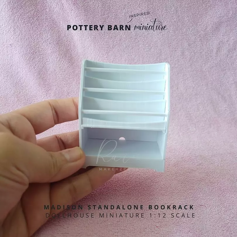 MINIATURE BOOKRACK MADISON STANDALONE BOOKRACK 3D print model_0