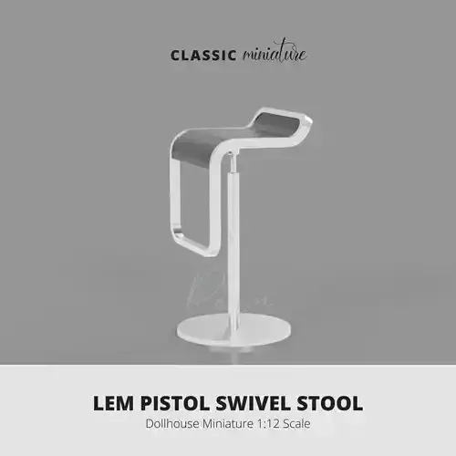 MINIATURE LEM PISTON STOOL LEM BAR STOOL CHAIR  3D print model