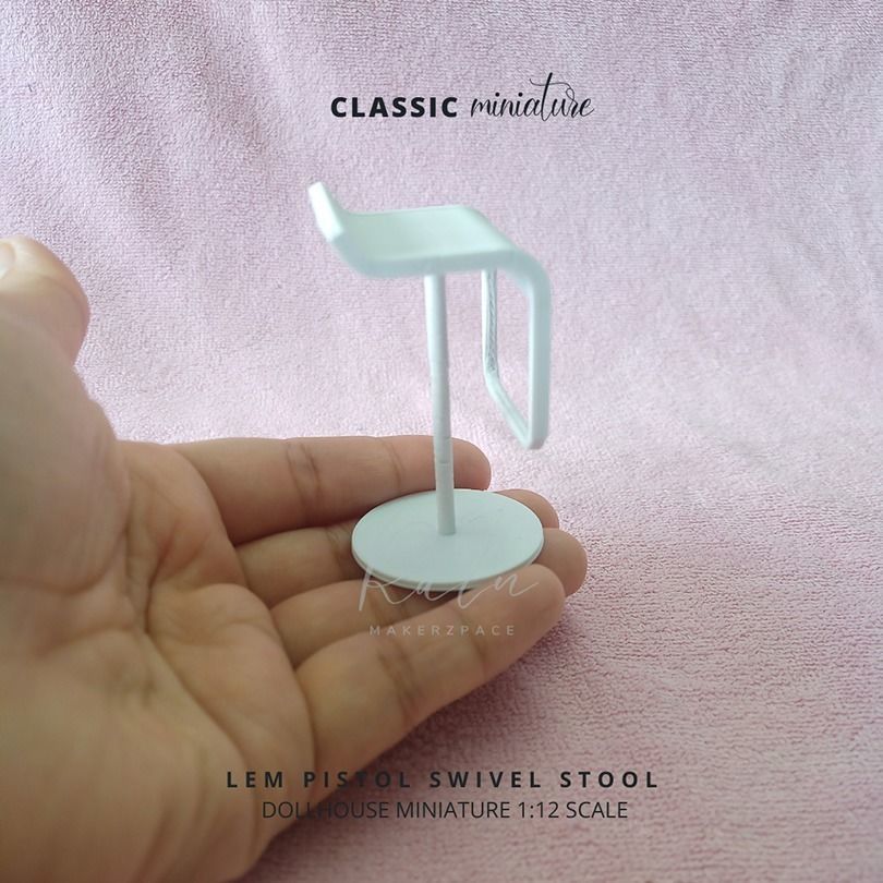 MINIATURE LEM PISTON STOOL LEM BAR STOOL CHAIR 3D print model_5