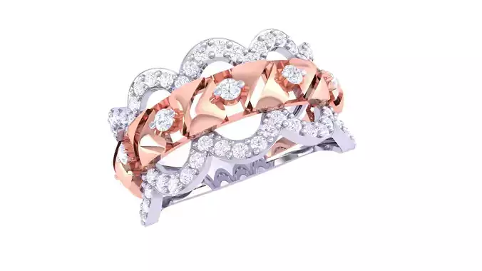 Women Wedding Engagement Ring 3dm STL OBJ FBX Renders Details 3D print model