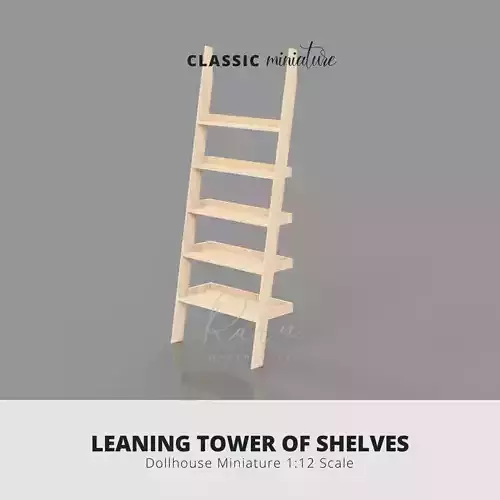 LEANING TOWER OF SHELVES MINI FURNITURE 
