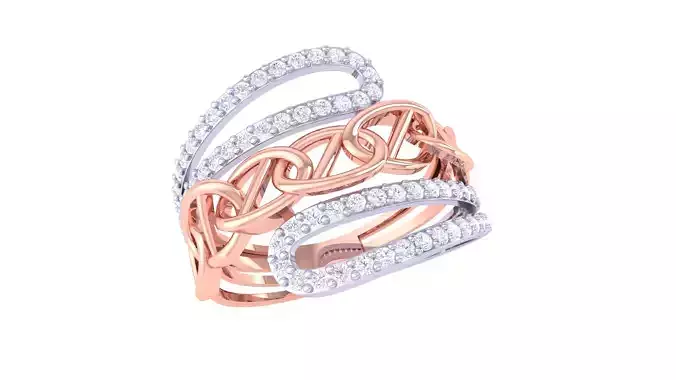 Women Wedding Engagement Ring 3dm STL OBJ FBX Renders Details 3D print model