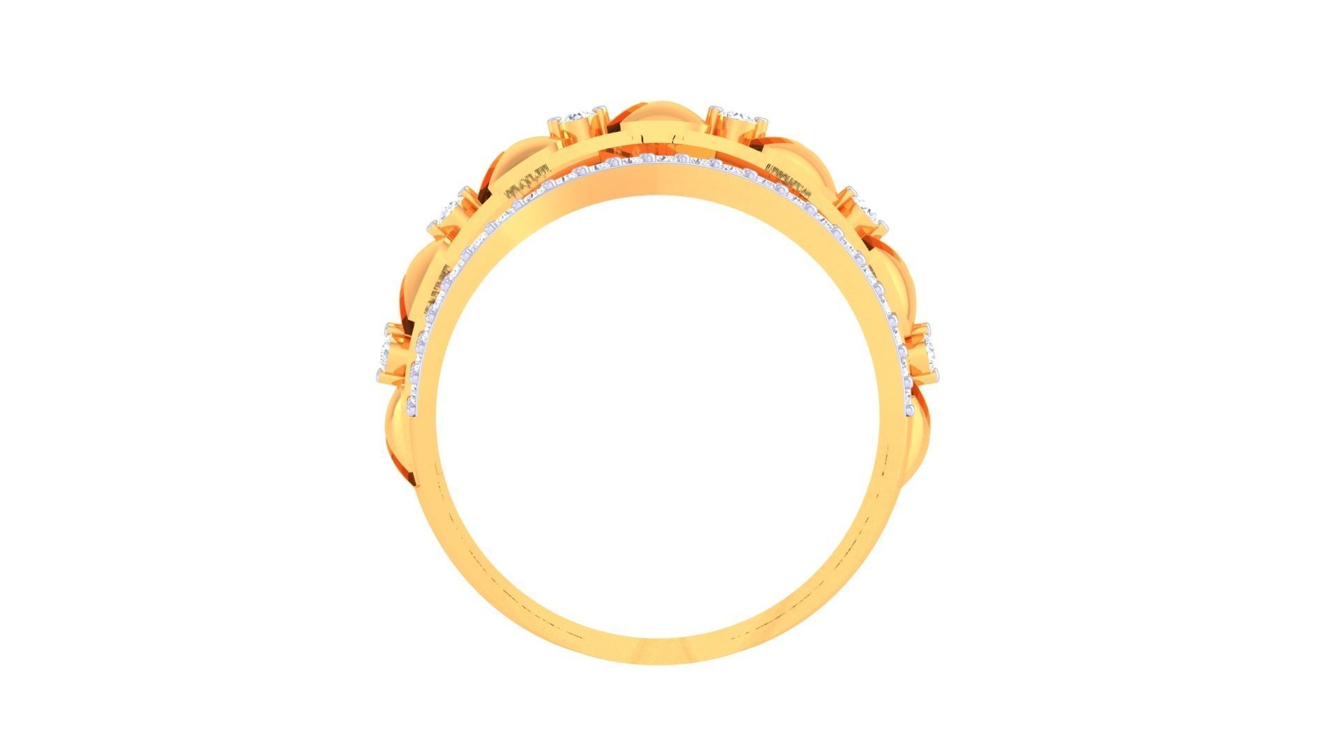 Women Wedding Engagement Ring 3dm STL OBJ FBX Renders Details 3D print model_4