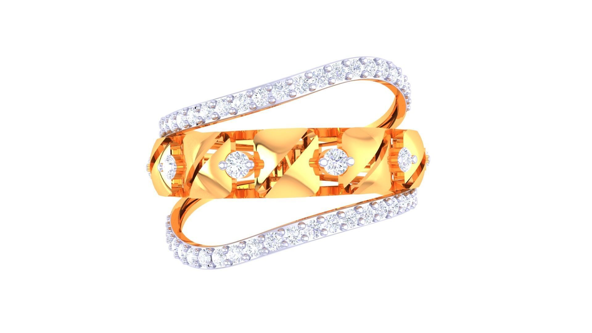 Women Wedding Engagement Ring 3dm STL OBJ FBX Renders Details 3D print model_3