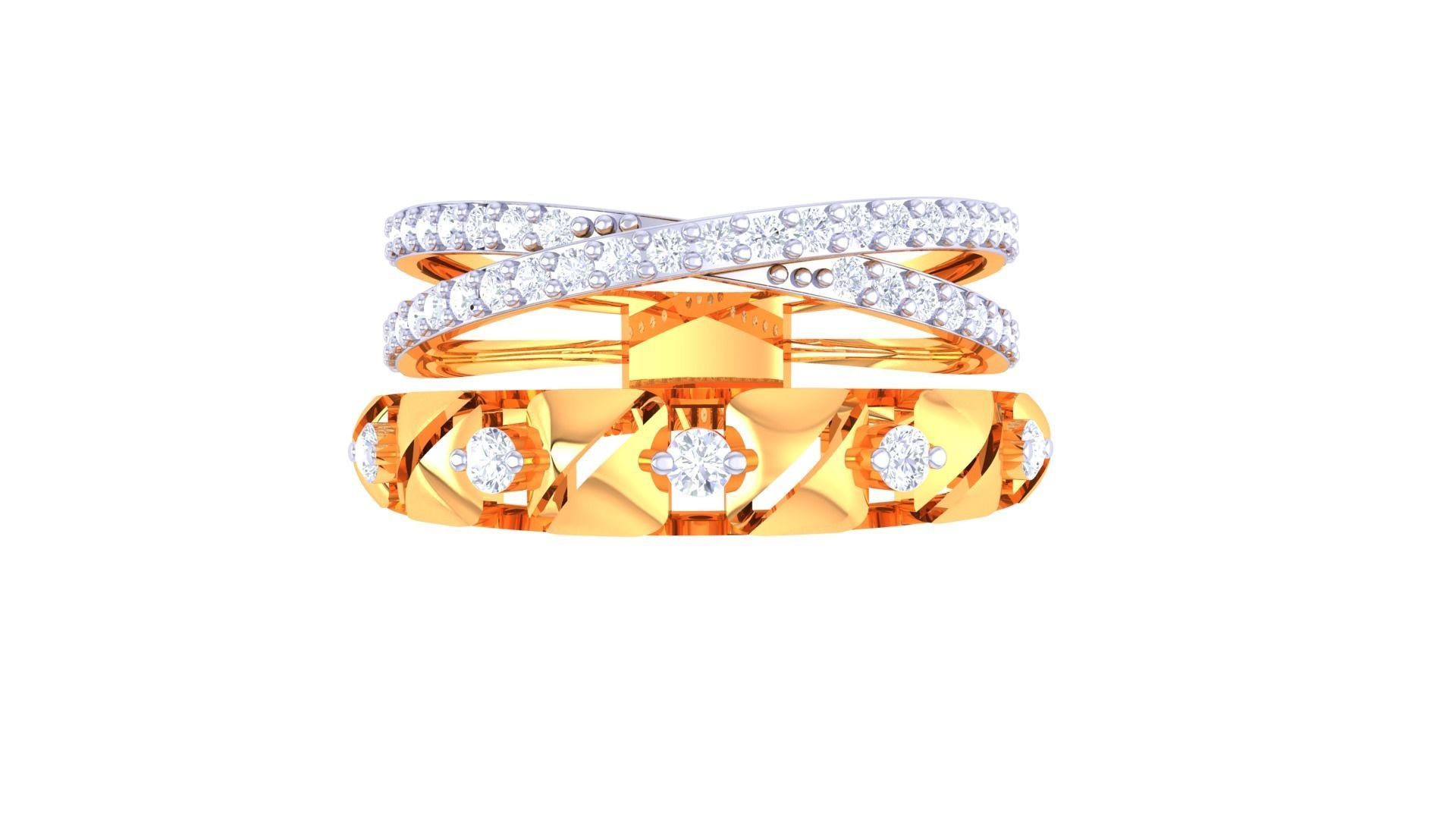 Women Wedding Engagement Ring 3dm STL OBJ FBX Renders Details 3D print model_3