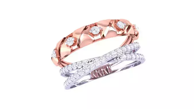 Women Wedding Engagement Ring 3dm STL OBJ FBX Renders Details 3D print model