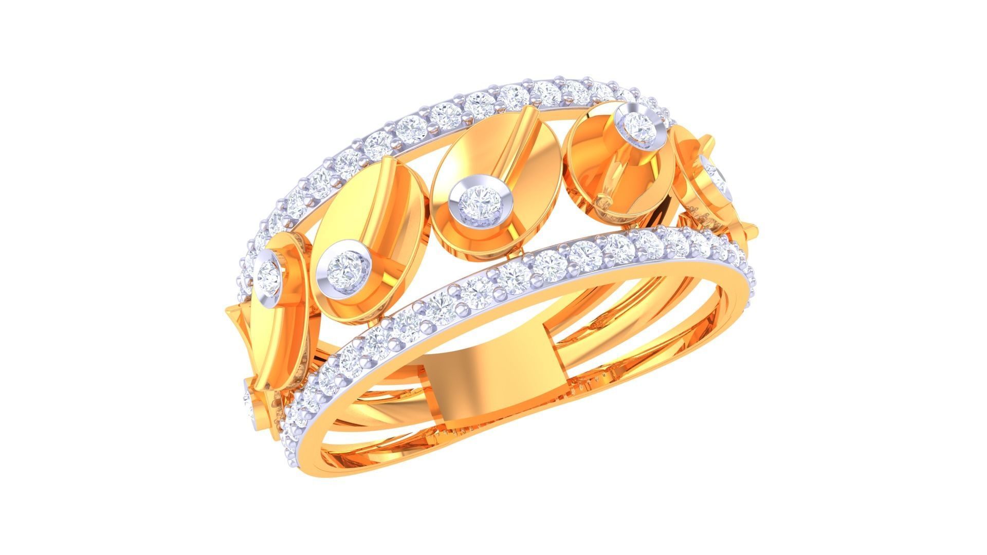 Women Wedding Engagement Ring 3dm STL OBJ FBX Renders Details 3D print model_2