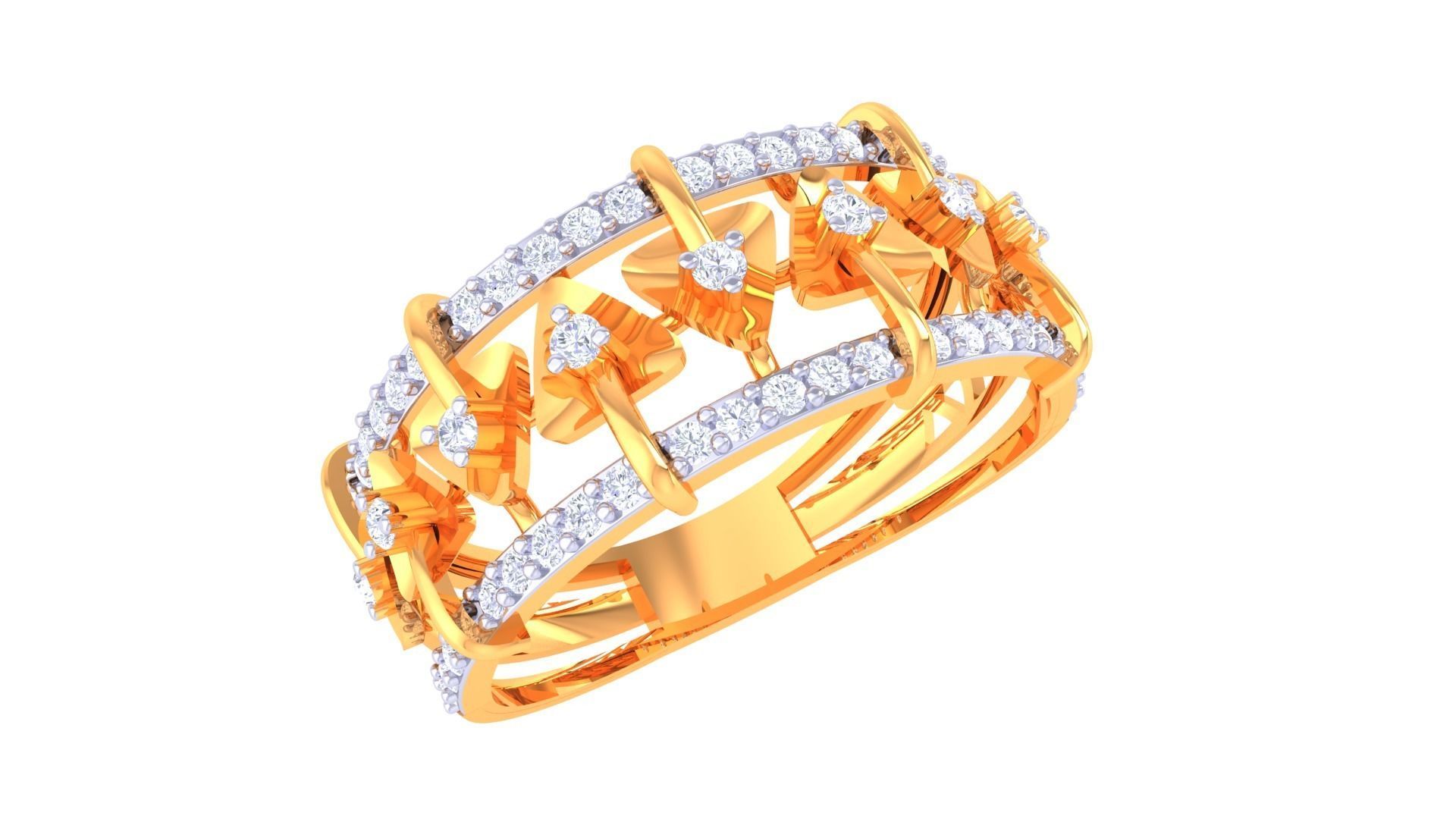 Women Wedding Engagement Ring 3dm STL OBJ FBX Renders Details 3D print model_2