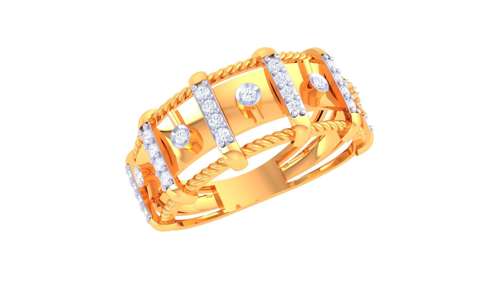 Women Wedding Engagement Ring 3dm STL OBJ FBX Renders Details 3D print model_2
