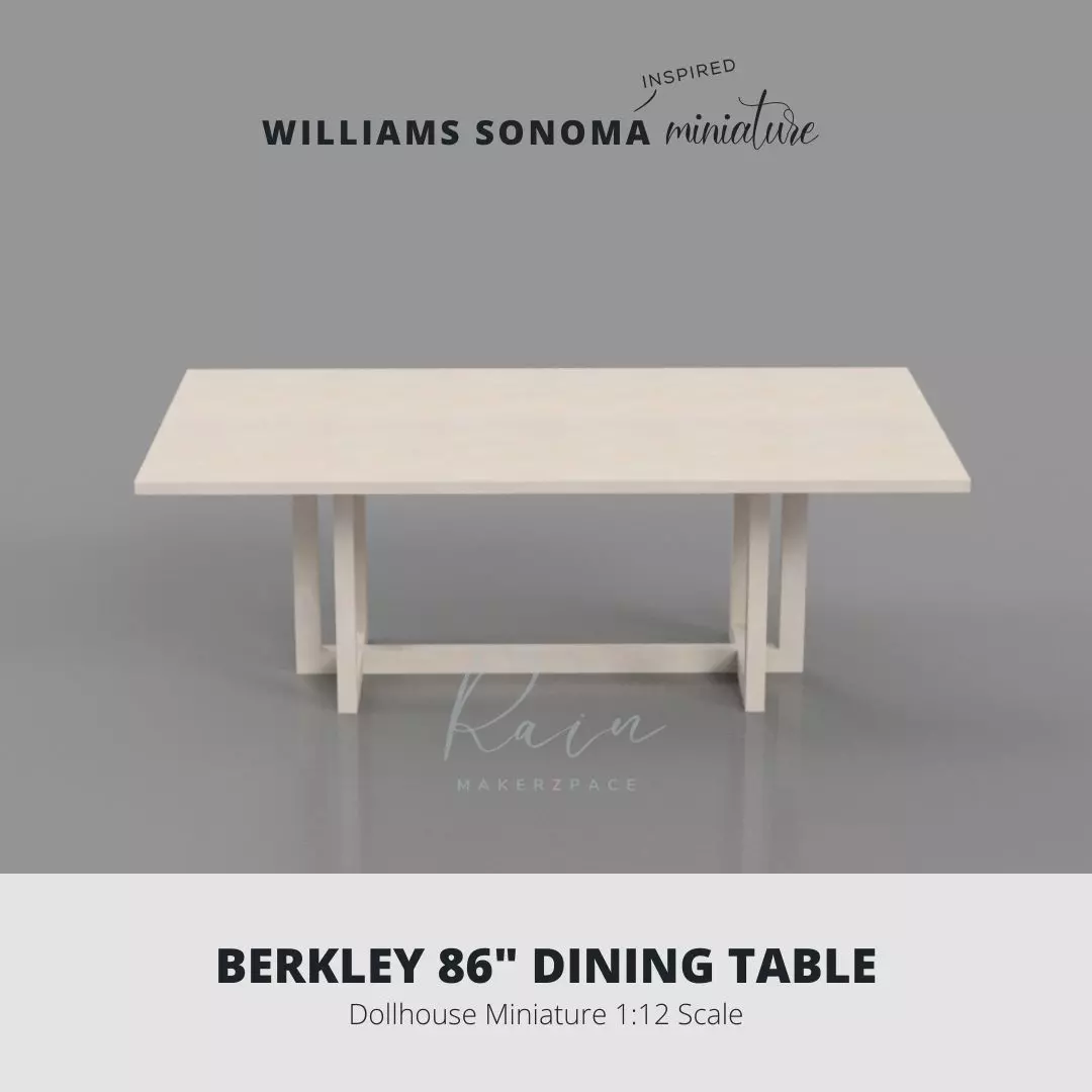 WILLIAMS-SONOMA INSPIRED MINIATURE BERKLEY 86 MINI TABL 3D print model