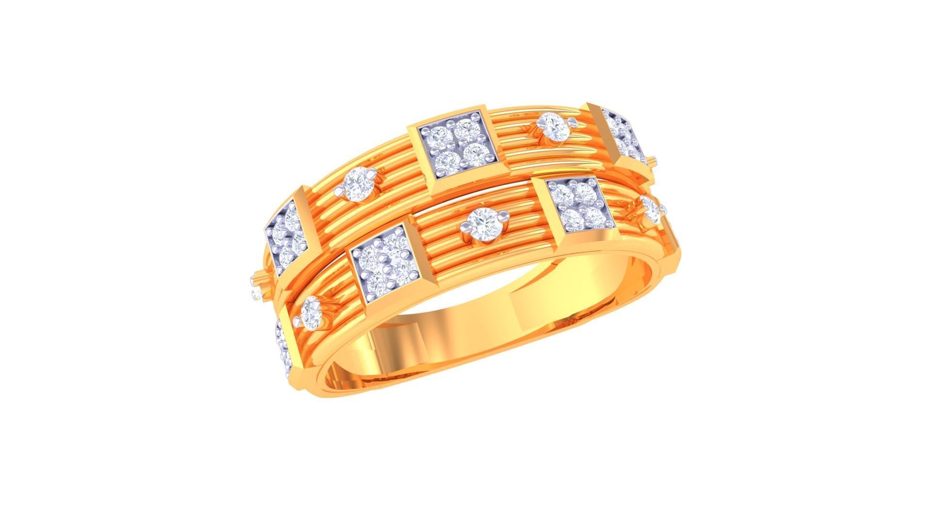 Women Wedding Engagement Ring 3dm STL OBJ FBX Renders Details 3D print model_2