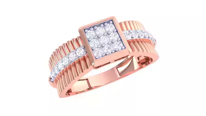 Women Wedding Engagement Ring 3dm STL OBJ FBX Renders Details