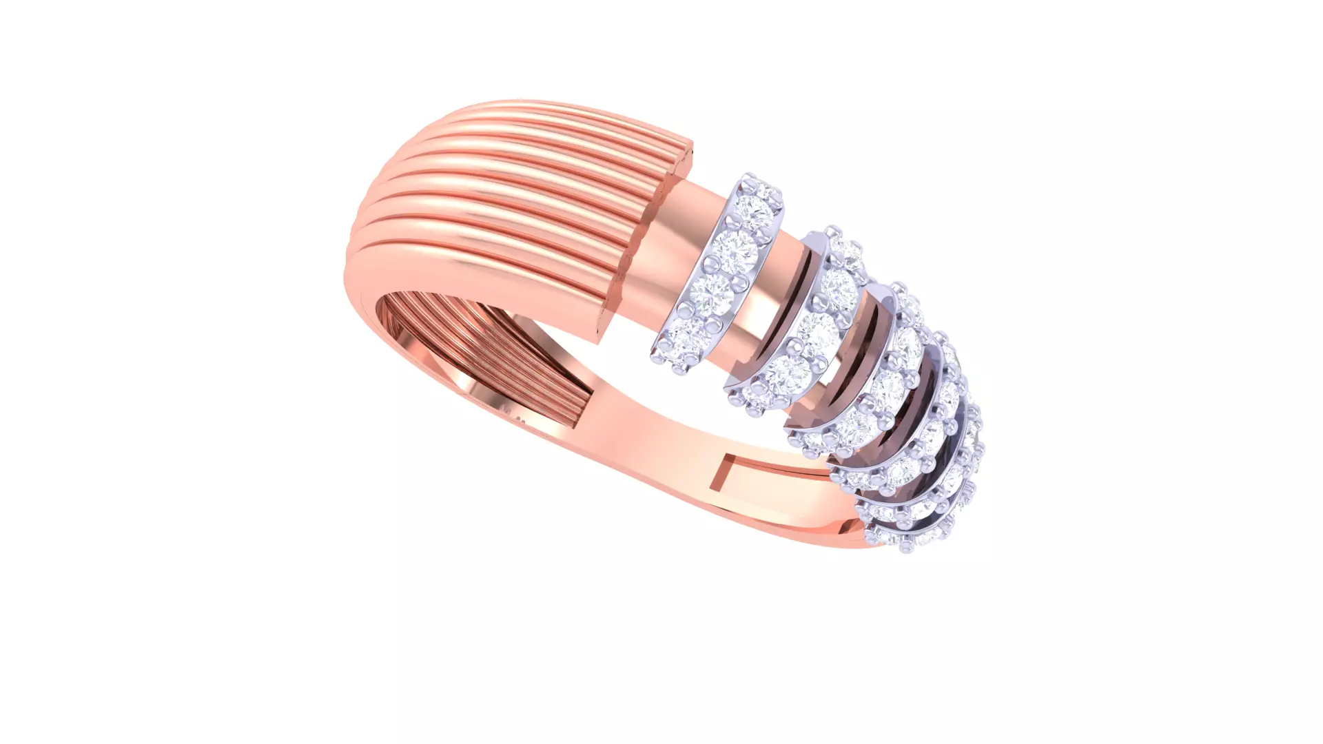 Women Wedding Engagement Ring 3dm STL OBJ FBX Renders Details 3D print model_0