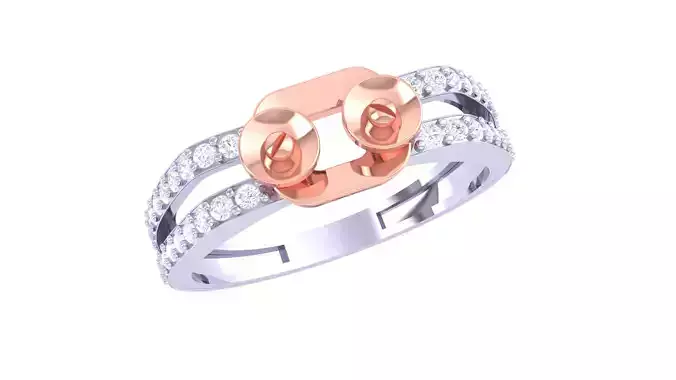 Women Wedding Engagement Ring 3dm STL OBJ FBX Renders Details 3D print model