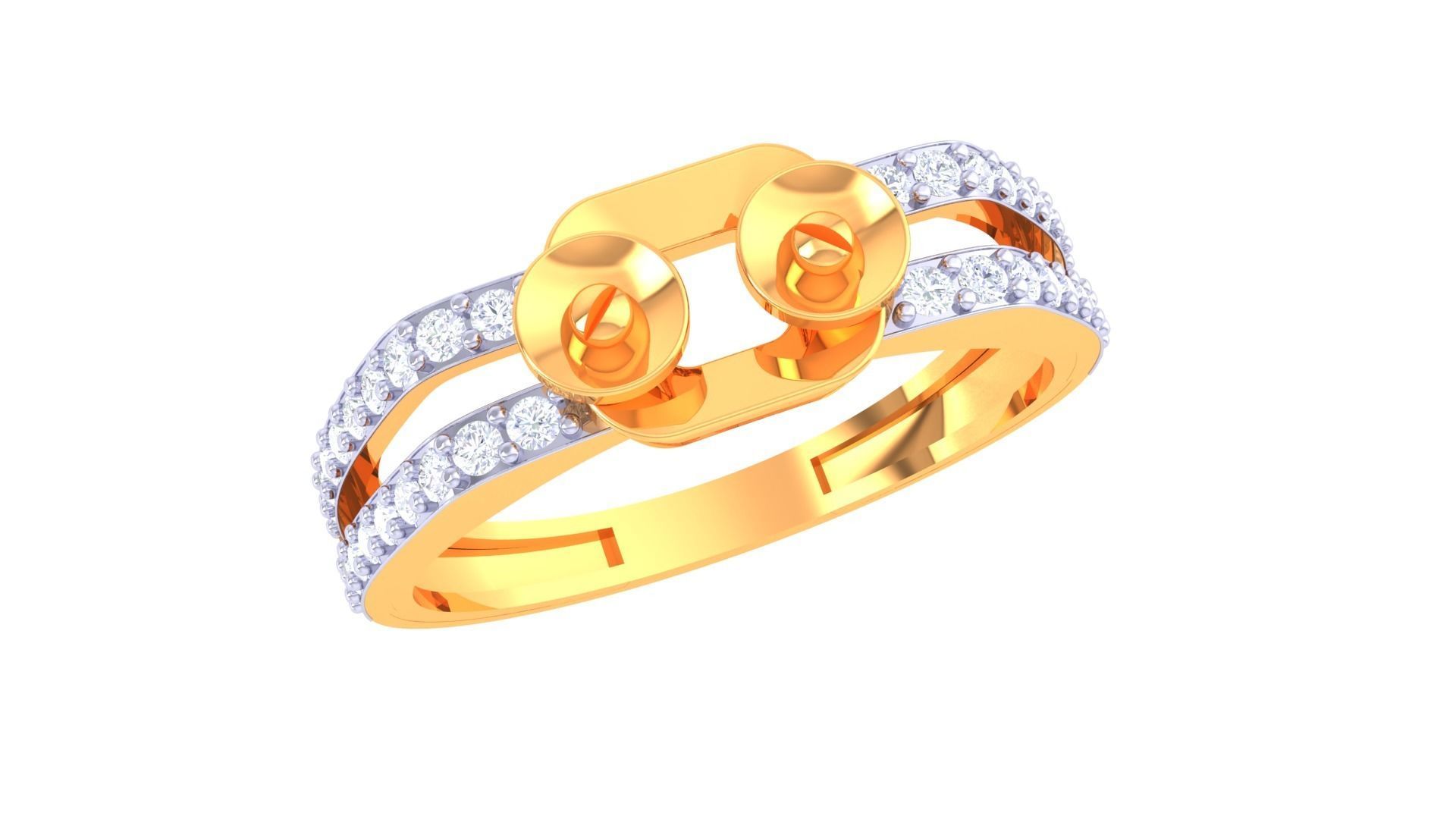 Women Wedding Engagement Ring 3dm STL OBJ FBX Renders Details 3D print model_2