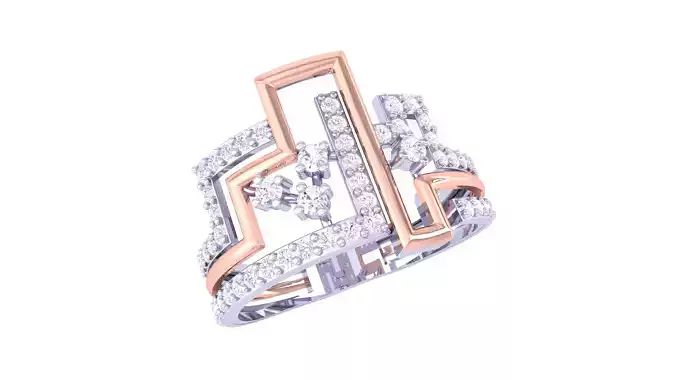 Women Wedding Engagement Ring 3dm STL OBJ FBX Renders Details 3D print model