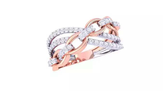 Women Wedding Engagement Ring 3dm STL OBJ FBX Renders Details 3D print model