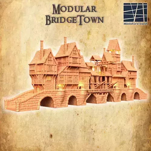 Modular BridgeTown Tabletop Terrain 28 MM