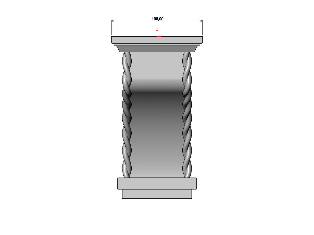 Braided rope sides mission corbel bracket 3D print model_7