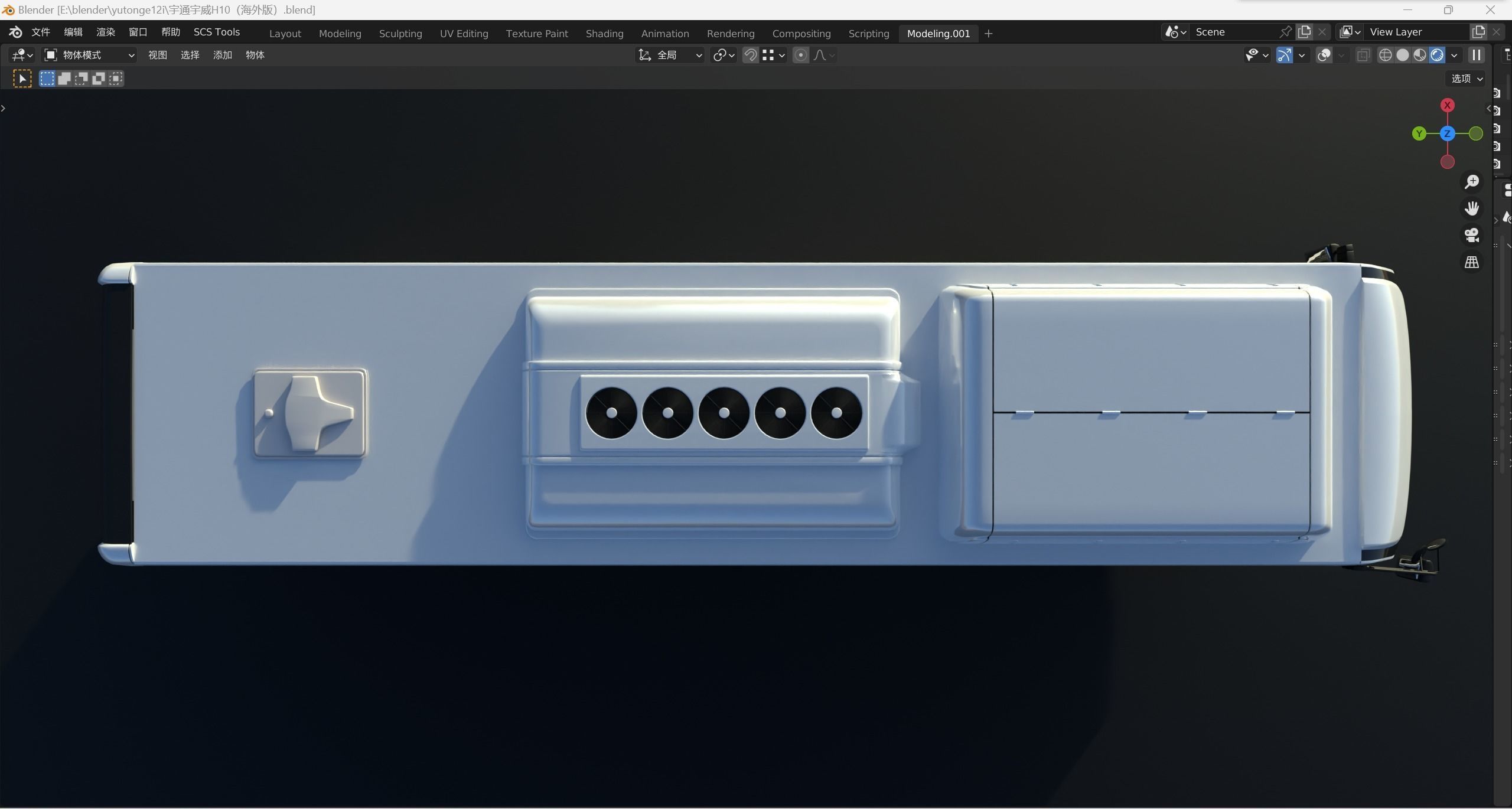 yutong H10 3dbus  3D model_10