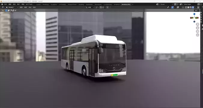yutong H10 3dbus  3D model