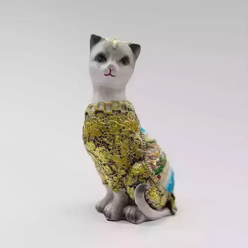 3D Bulgarian Cat Trinket
