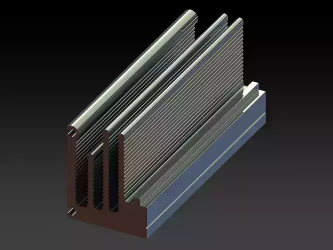 Aluminum Extruded Heat Sink MOD AL-03hs