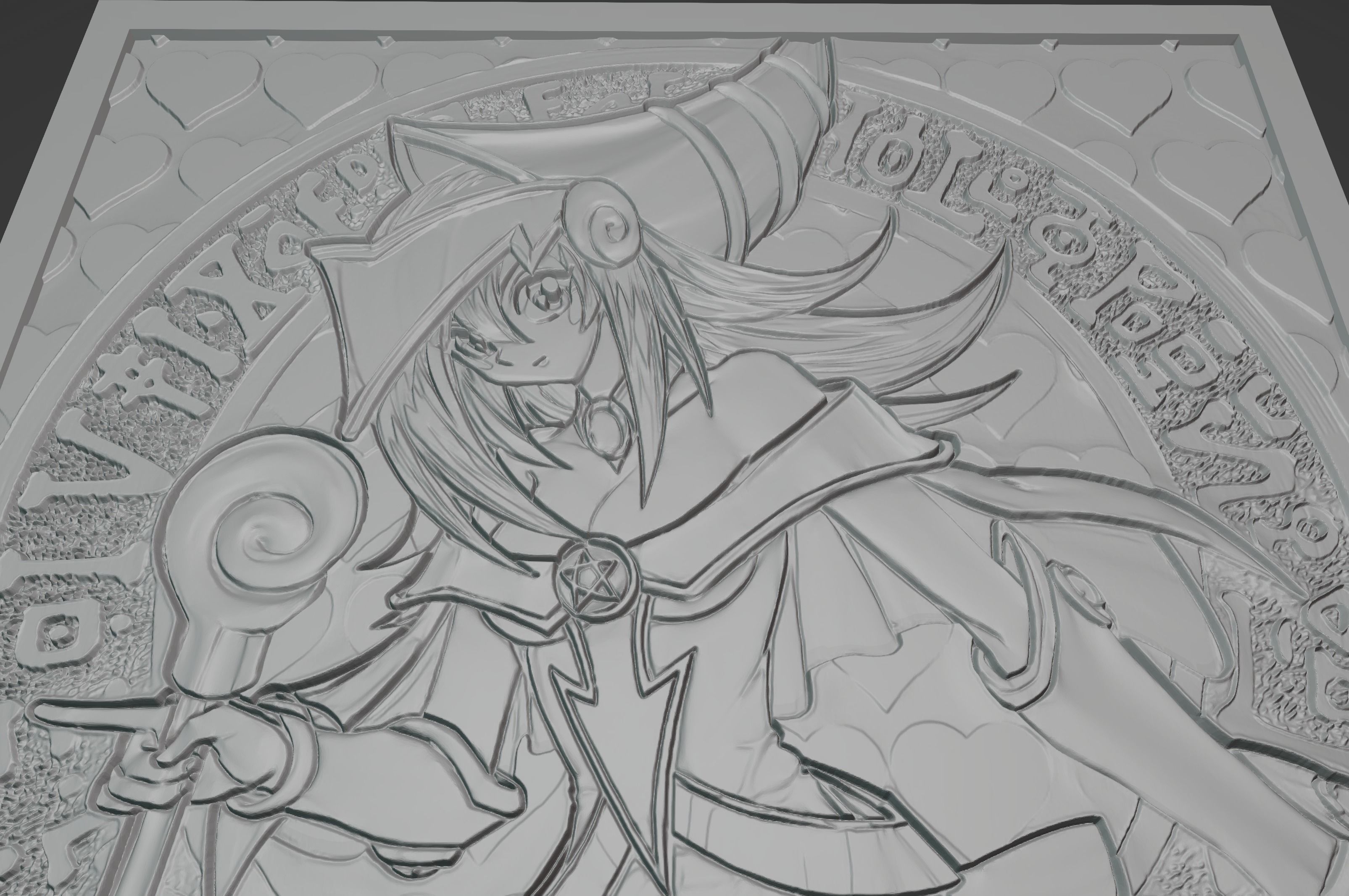 dark magician girl - yugioh 3D print model_3