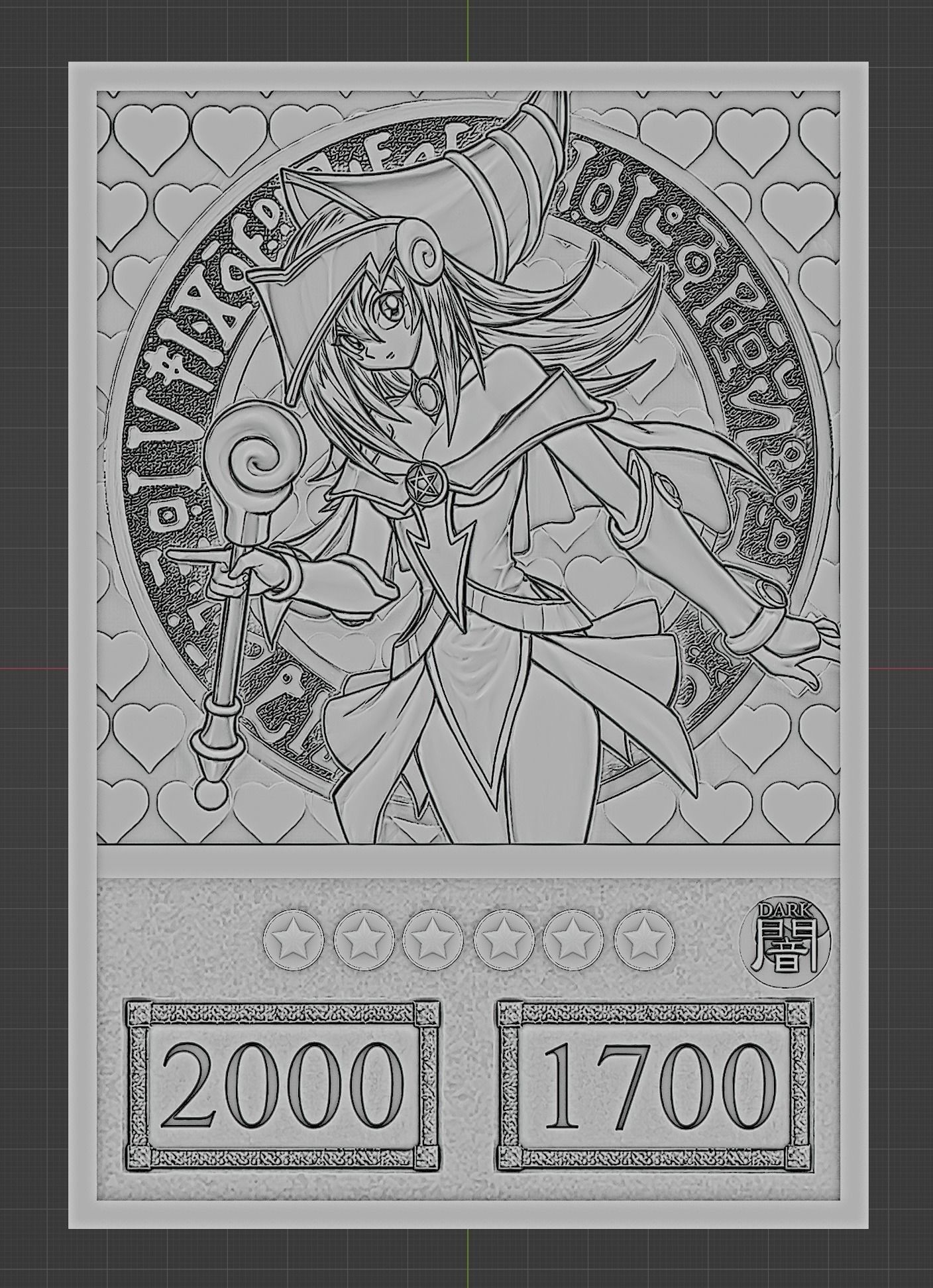 dark magician girl - yugioh 3D print model_4