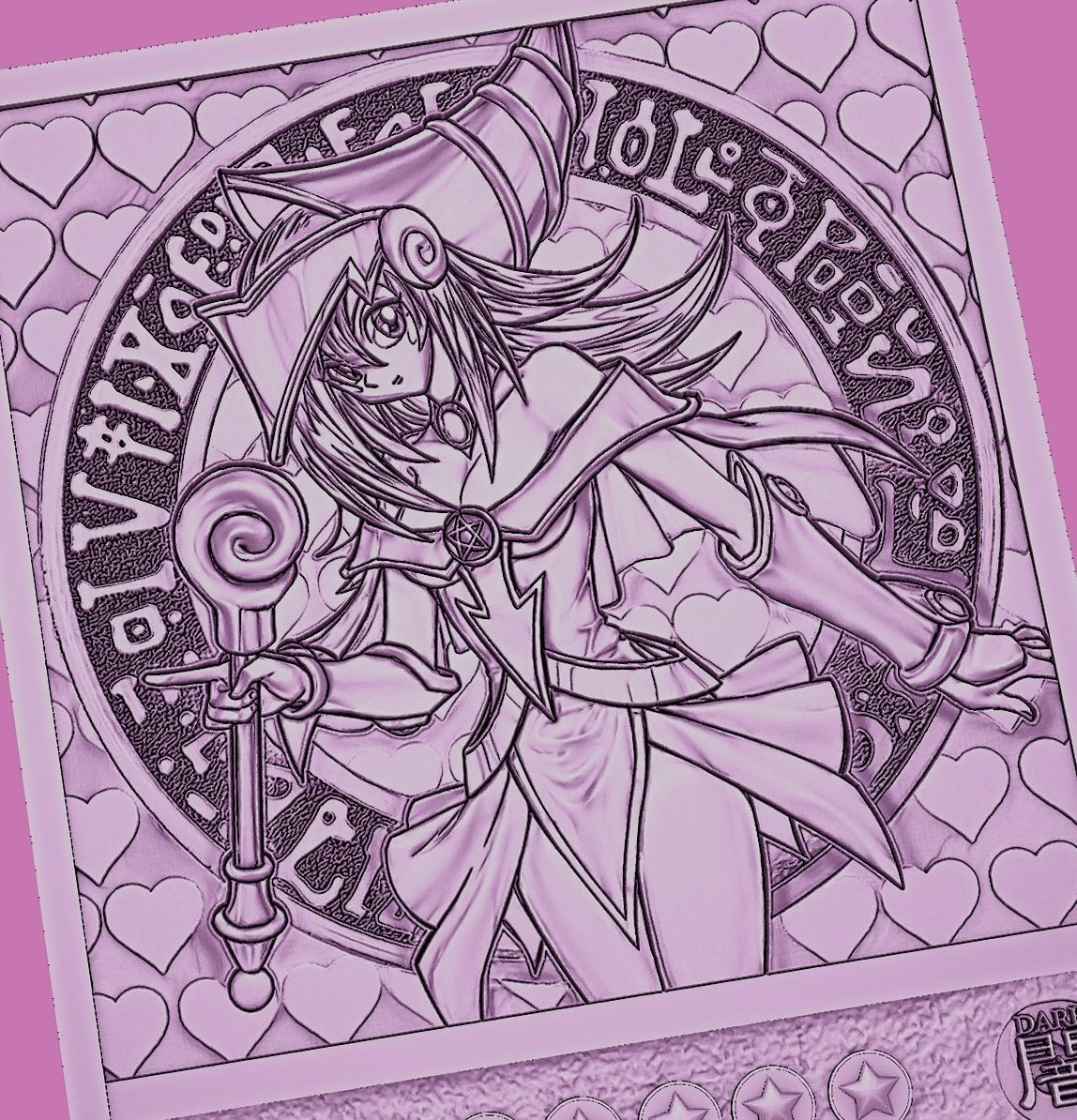 dark magician girl - yugioh 3D print model_1