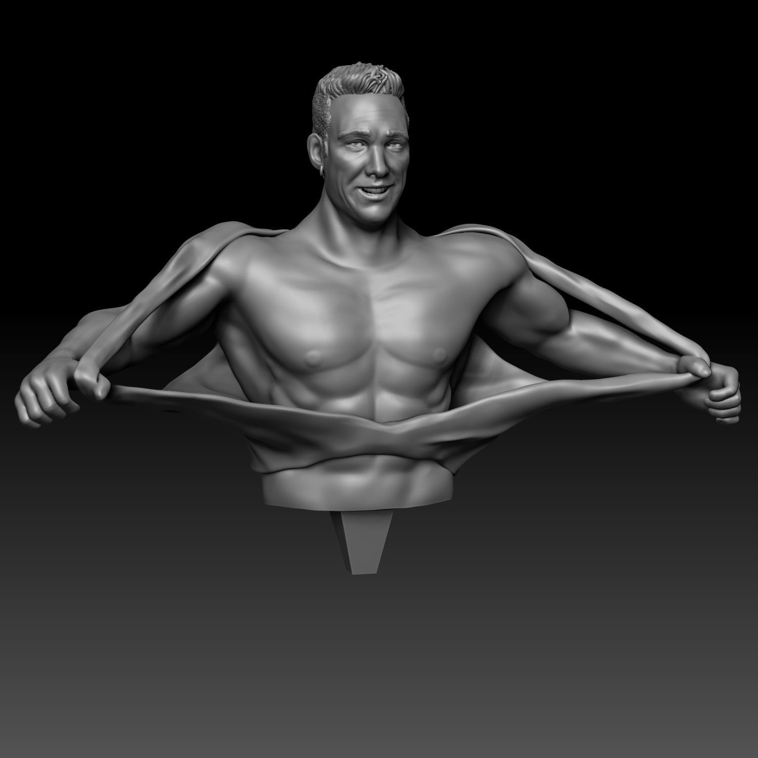 Billy Herrington Full Body Tear T-Shirt Model 3D print model_6