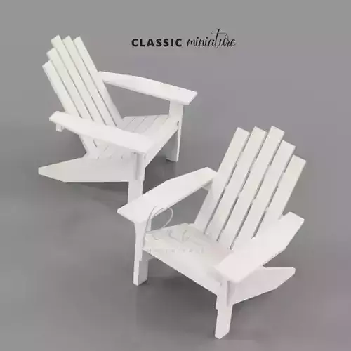 ADIRONDACK CHAIR Dollhouse Miniature