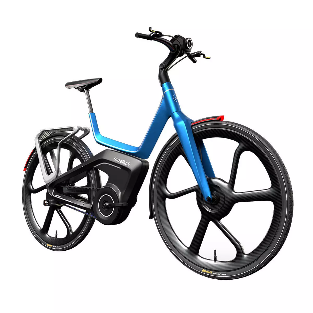 E-Bike Gazelle Blue 3D model