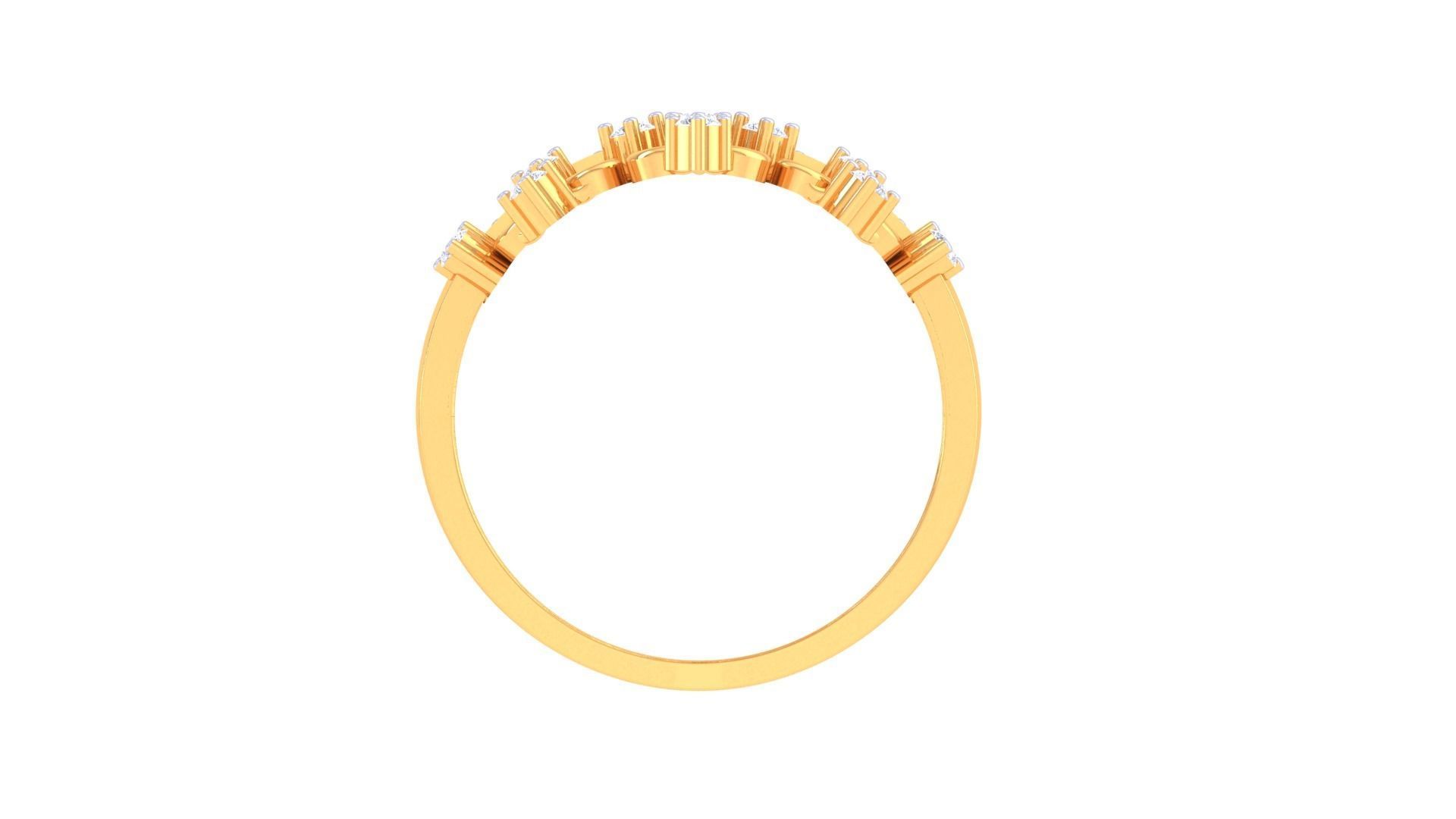 Women Crown Wedding Ring 3dm STL OBJ FBX Renders Details 3D print model_4