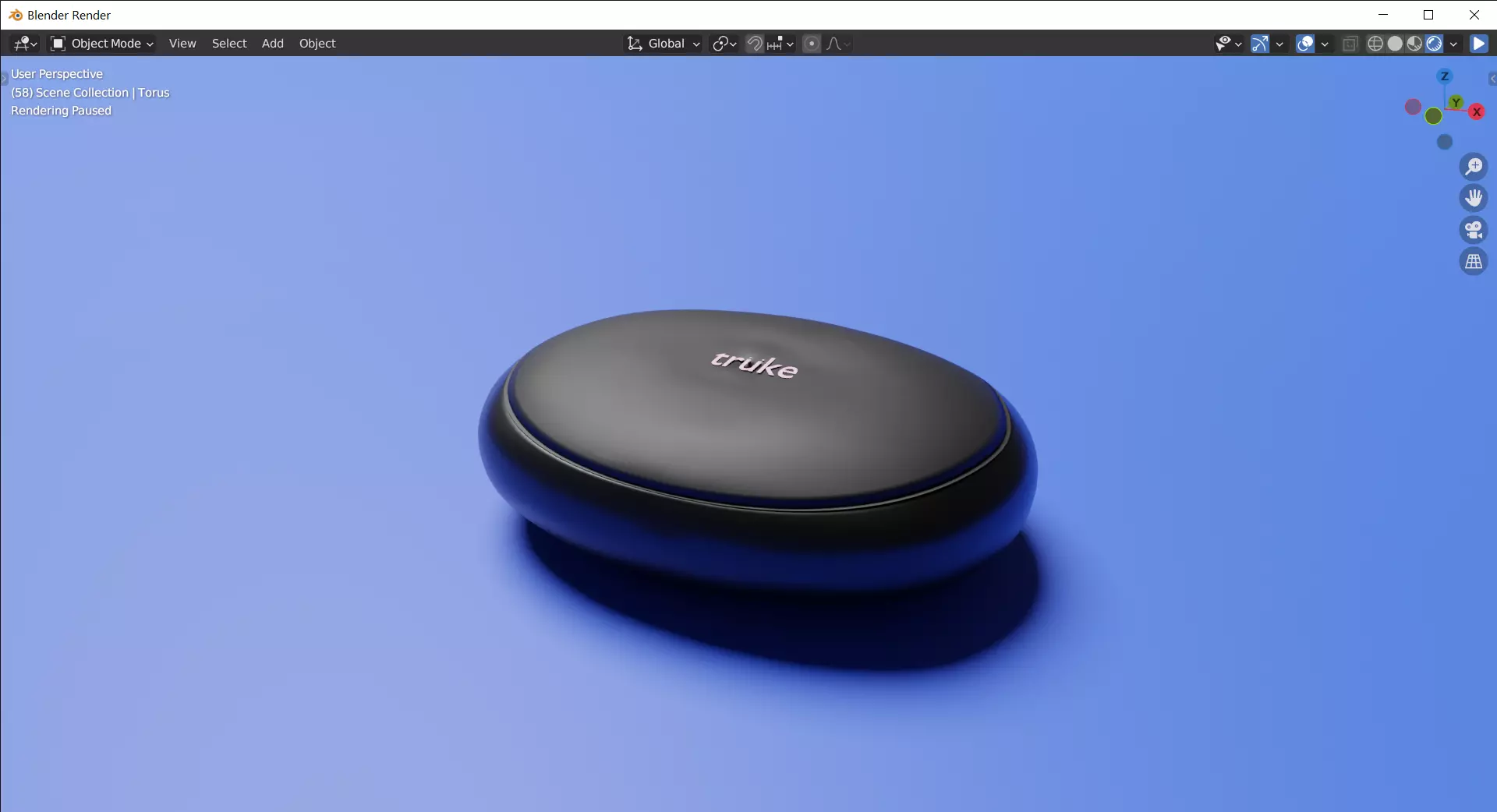 3d buds bluetooth speaker on computer screen Free 3D model