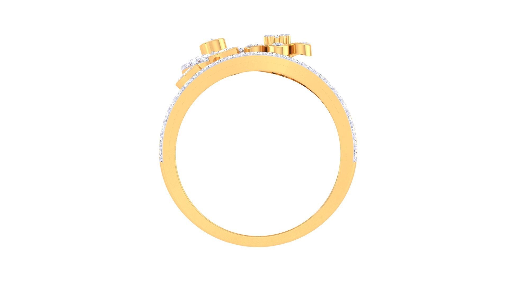 Women Wedding Ring 3dm STL OBJ FBX Renders Details 3D print model_4