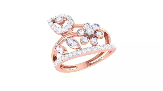 Women Wedding Ring 3dm STL OBJ FBX Renders Details