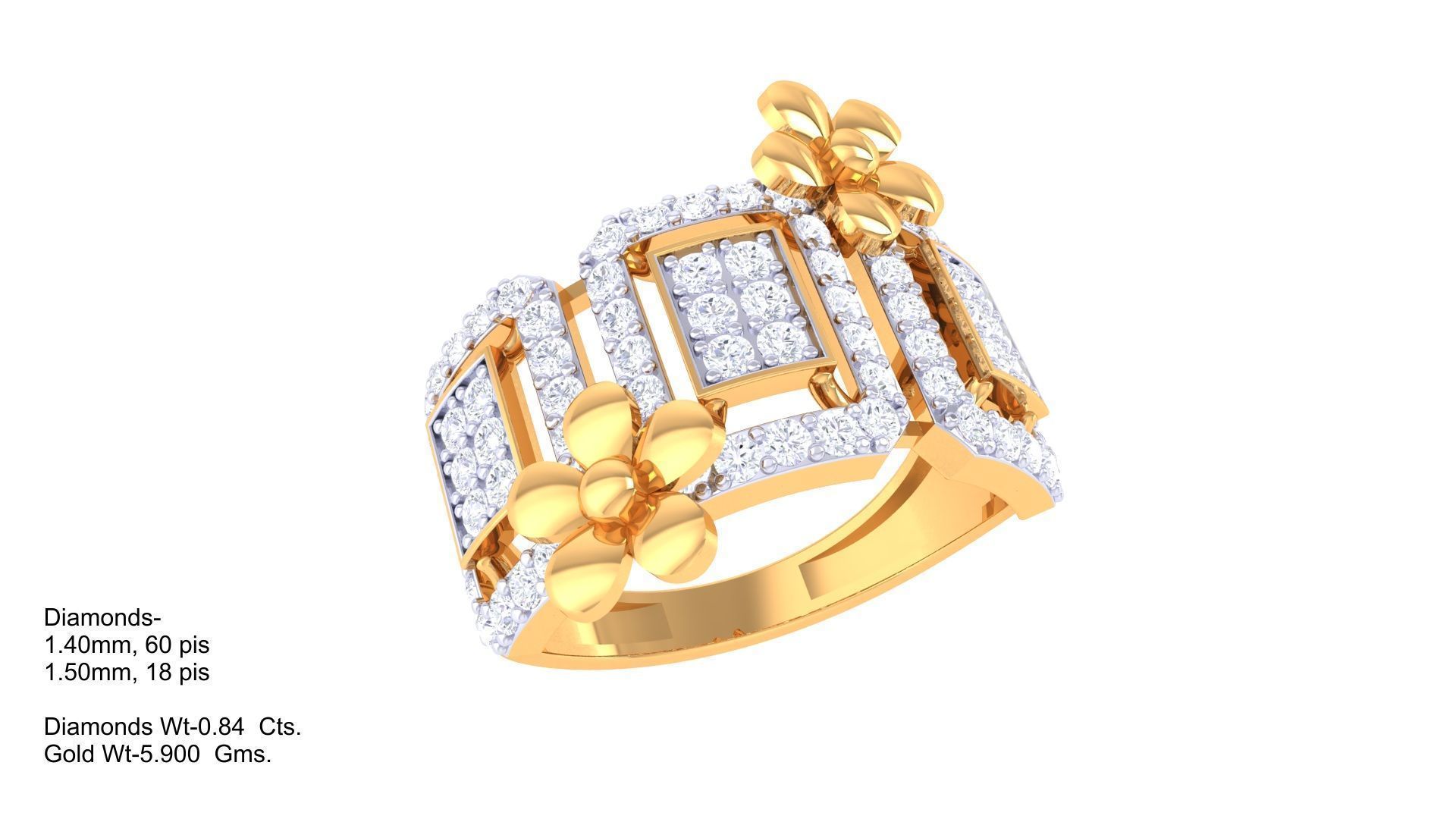 Women Wedding Ring 3dm STL OBJ FBX Renders Details 3D print model_1