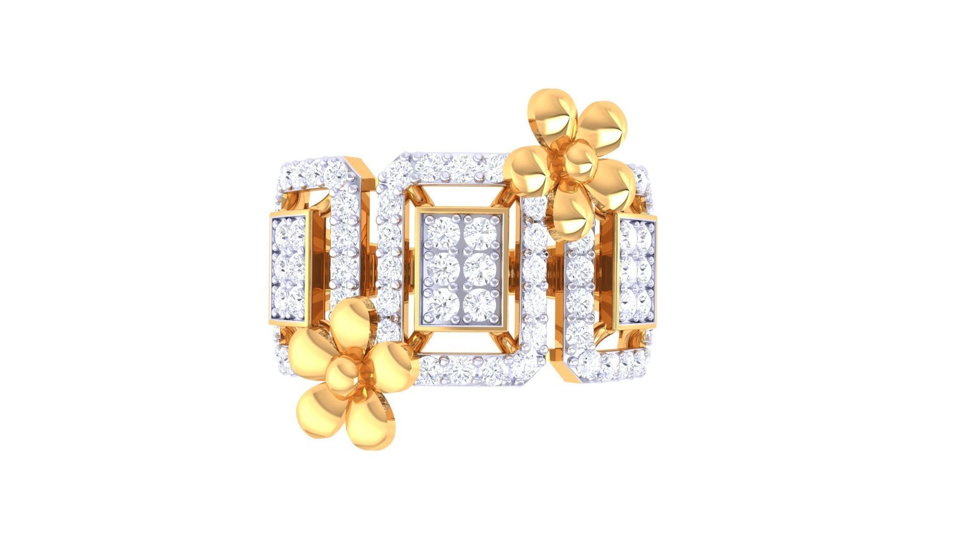 Women Wedding Ring 3dm STL OBJ FBX Renders Details 3D print model_3