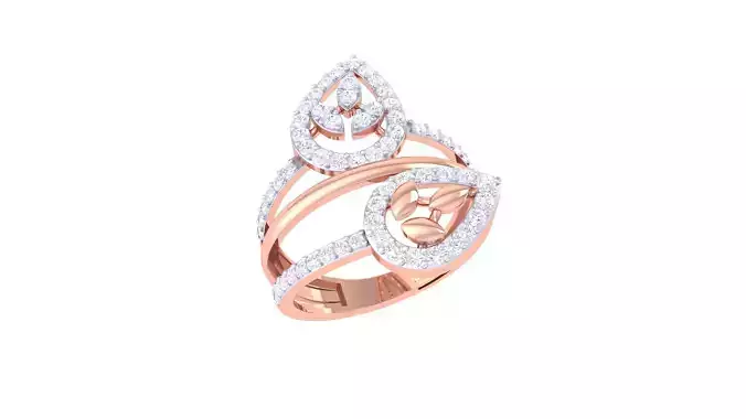 Women Wedding Ring 3dm STL OBJ FBX Renders Details