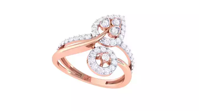 Women Wedding Ring 3dm STL OBJ FBX Renders Details