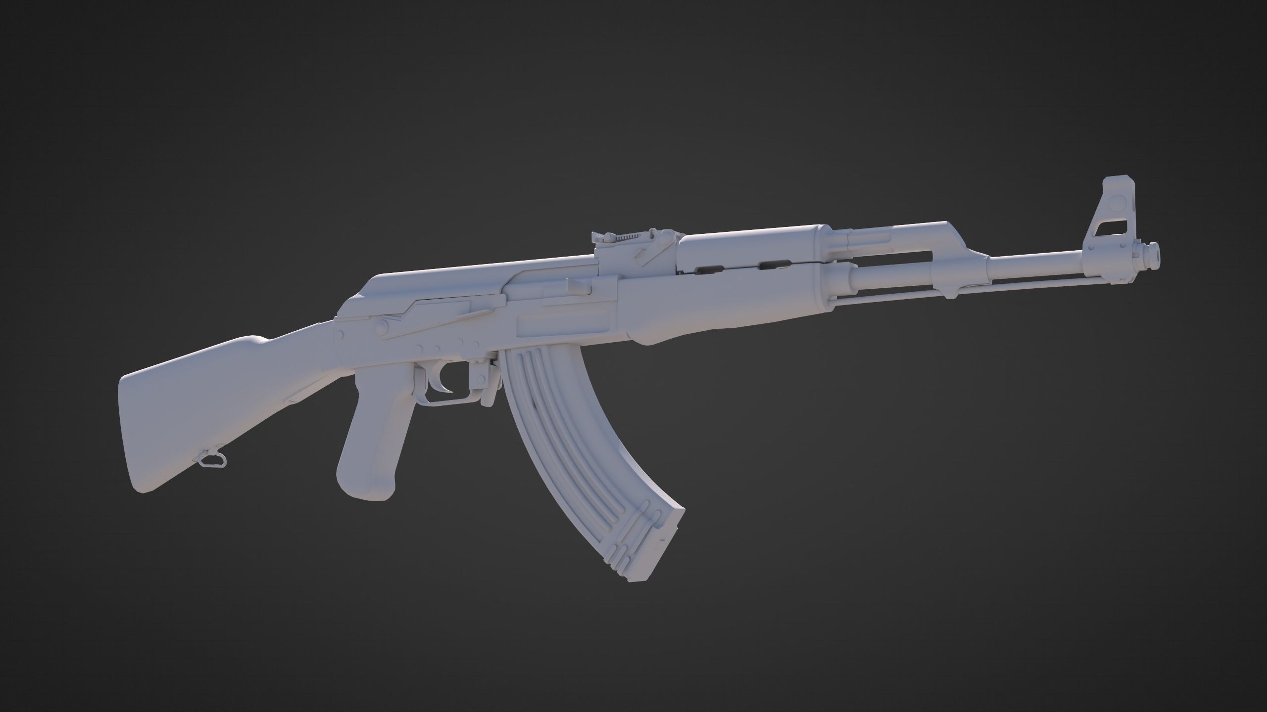 ak-47-rifle ak - rifle 3D model_8