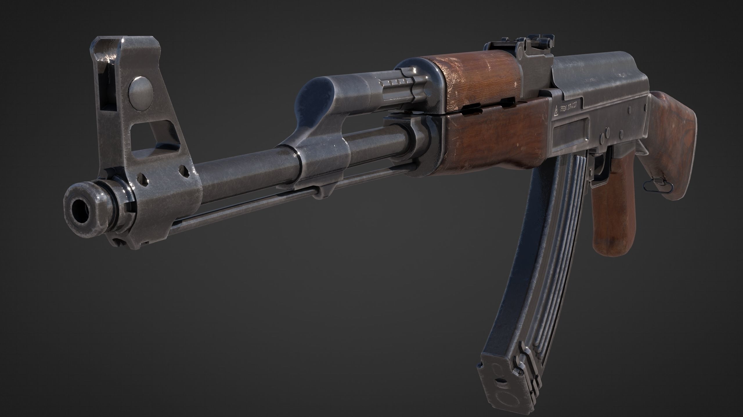 ak-47-rifle ak - rifle 3D model_3