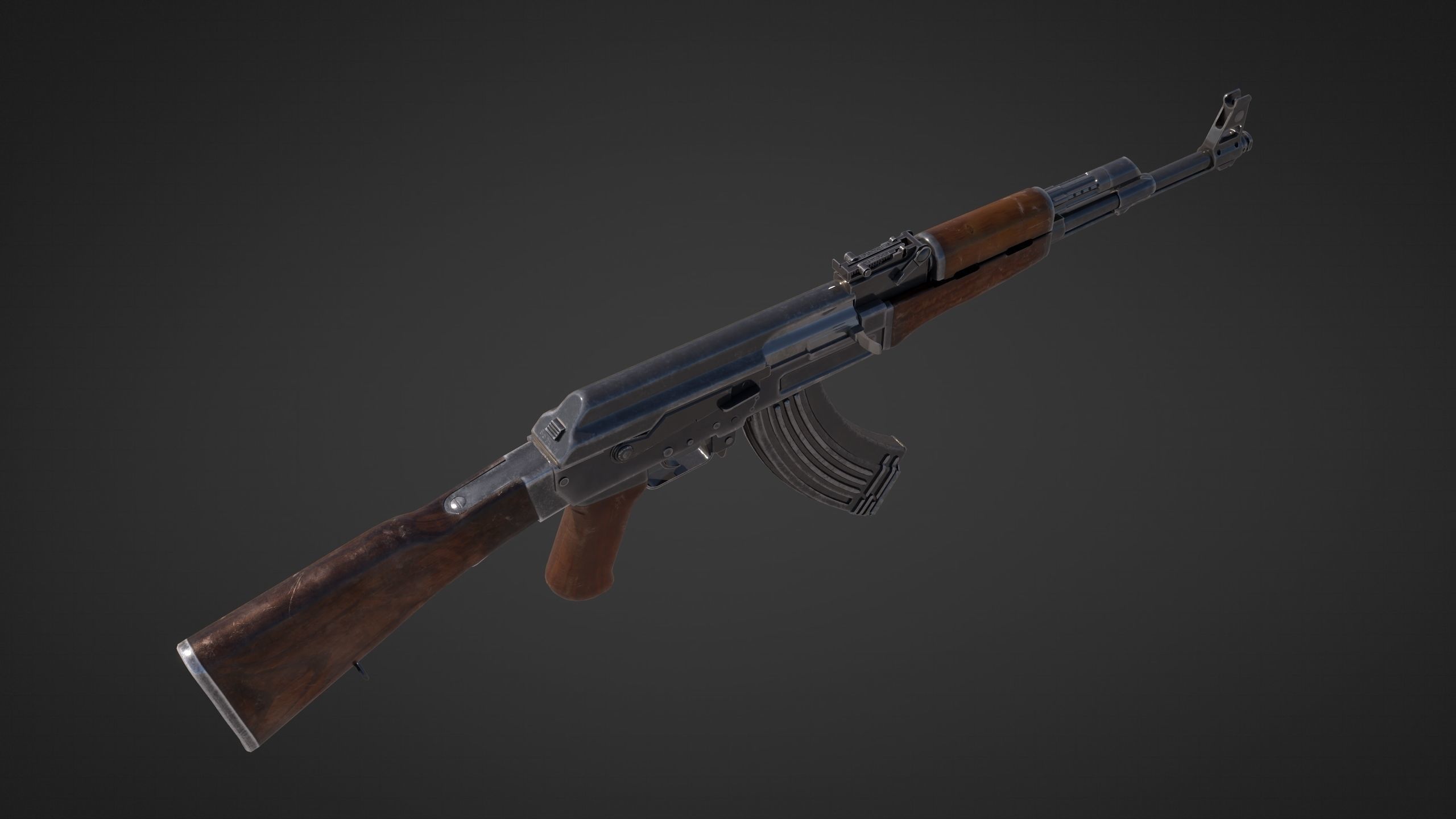 ak-47-rifle ak - rifle 3D model_6